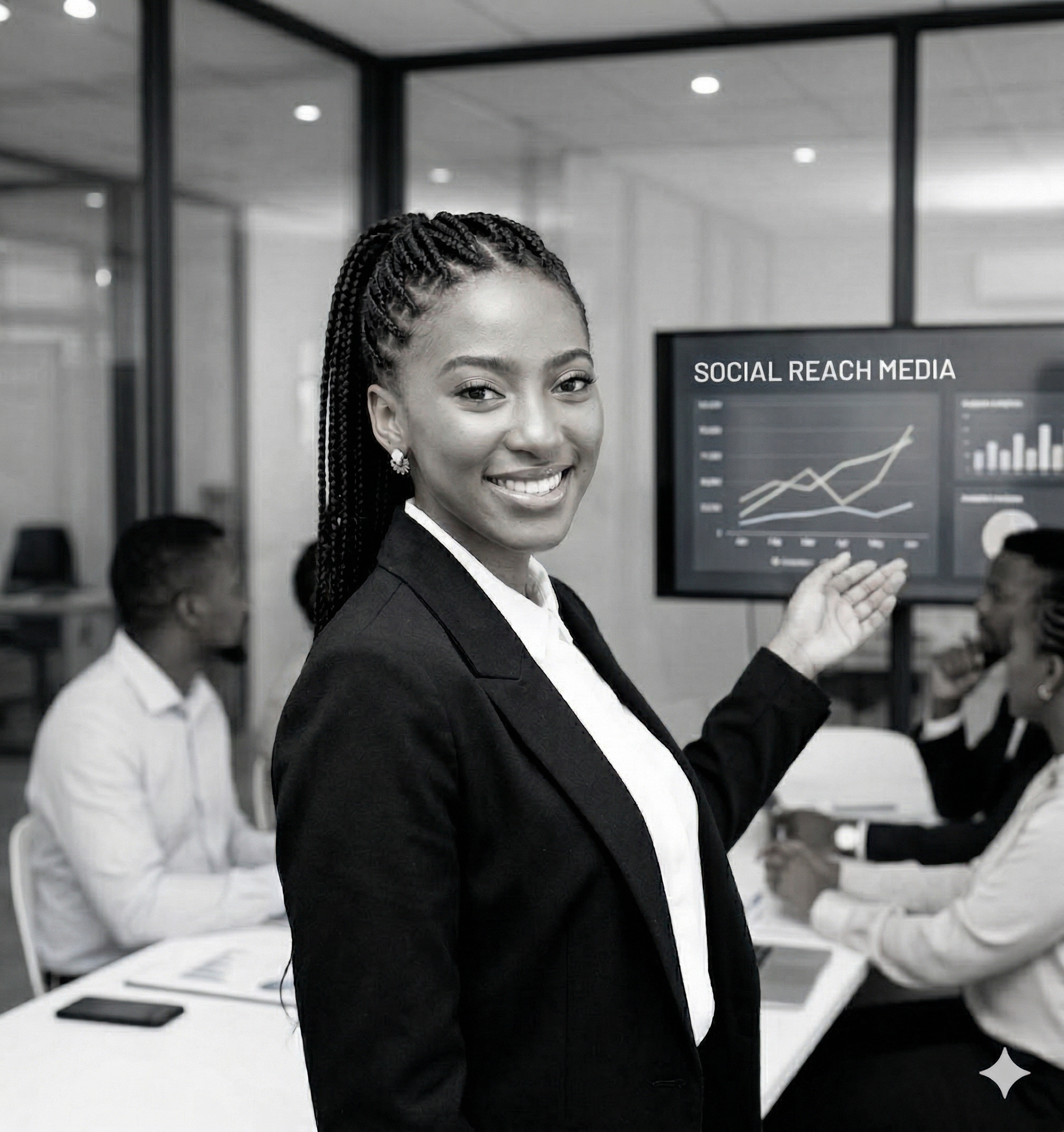 Branding: Close-up of Black professional's hands with brand identity materials
